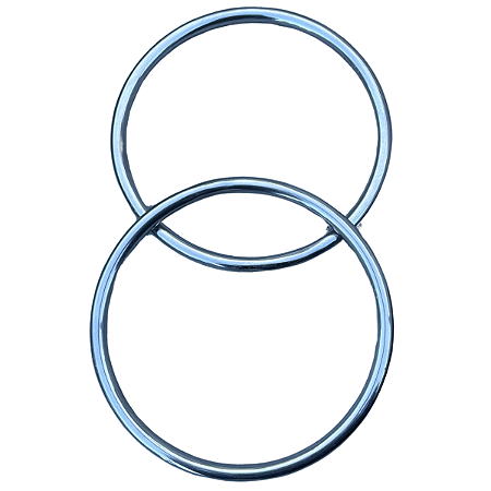 Estribo Argolão Em Aço Inox - Para Selas e Arreios