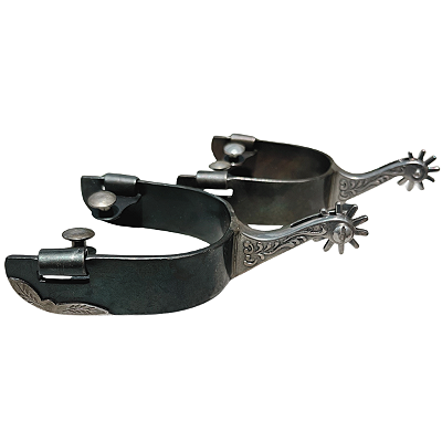 Espora Vinagre Boby 1” Arco Grosa Preta com Roseta 3102 Inox