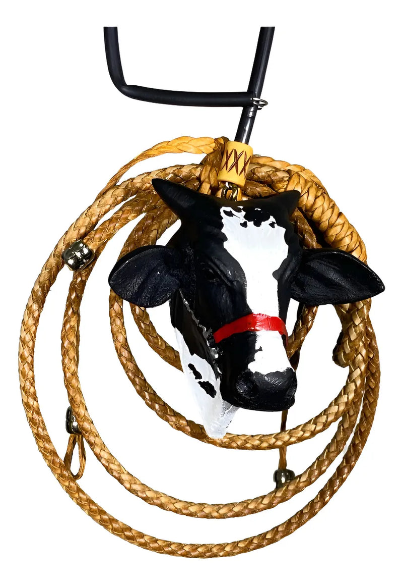 COMPRE 1 LEVE 3 - Enfeite De Retrovisor Boi Gado Nelore + Mini Laço