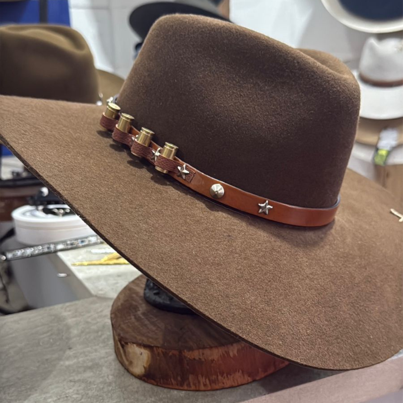 Chapéu 3 Cravos Casca de Bala Marrom