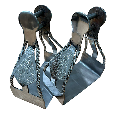 Estribo INOX - N. Sra Dourado